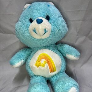 Vintage 1983 Kenner WISH Care Bear Stuffed Animal Plush Blue Shooting Stars